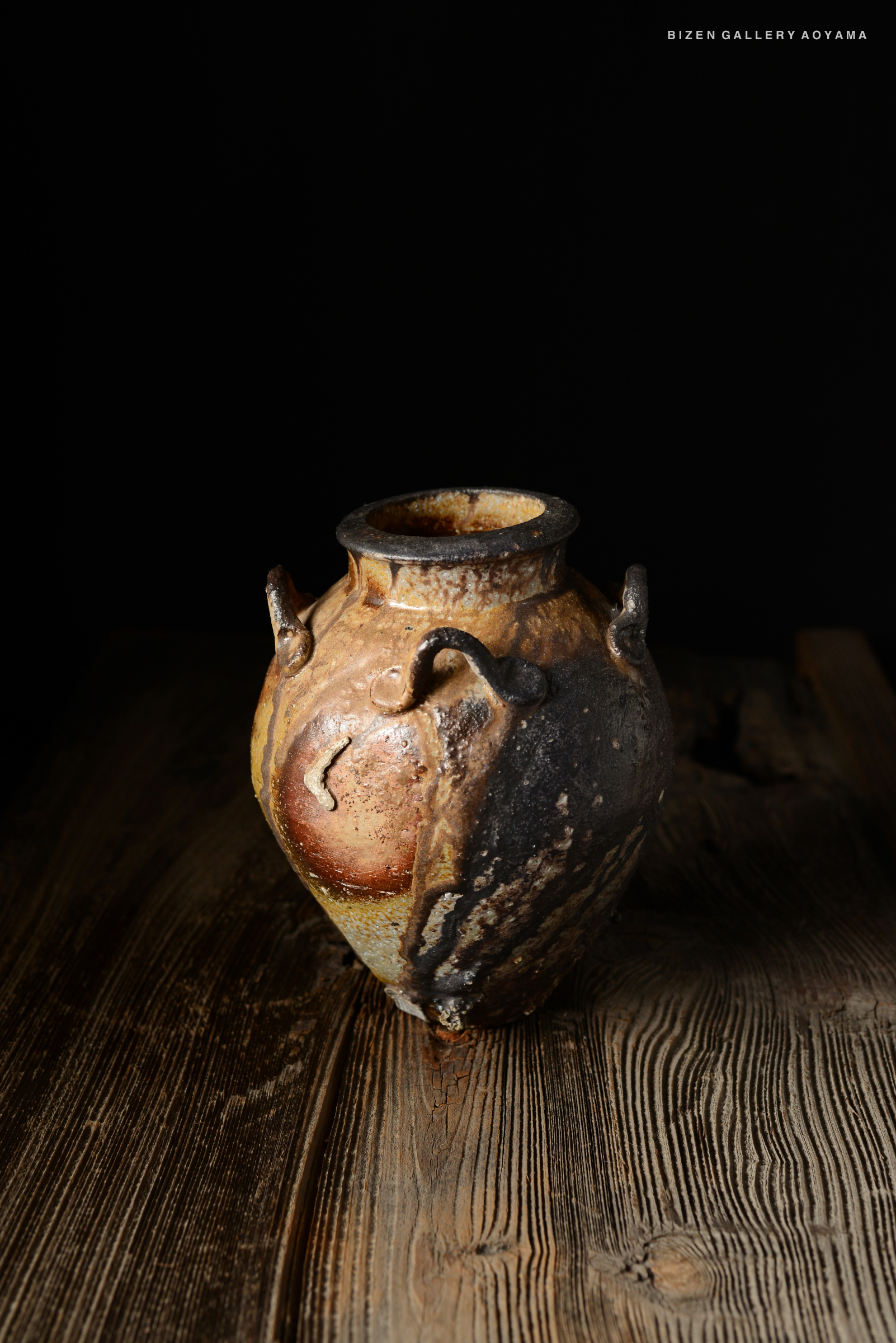 備前焼（古備前）四っ耳付き陶器 大瓶 超特大壺 引き取り限定 備前焼（古